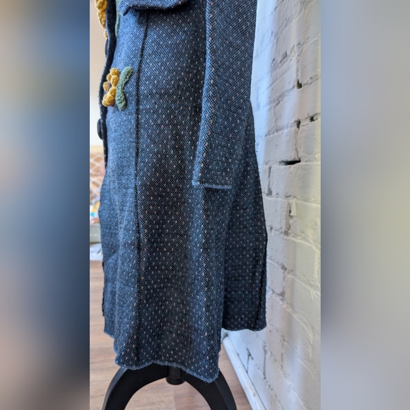 Anthropologie Vintage Sunflower Sweater Coat - Picture 9 of 15